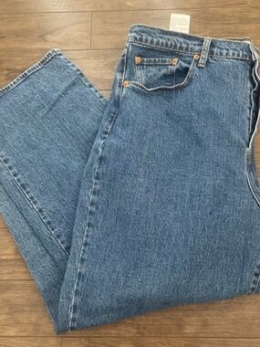 Levi's Hi-rise Blue Straight-Leg Jeans